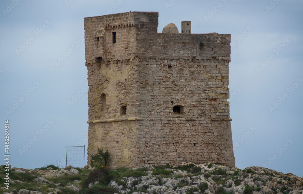 Historical tower Torre Palane in Tricase, Italy Historical tower Torre Palane in Tricase, Italy