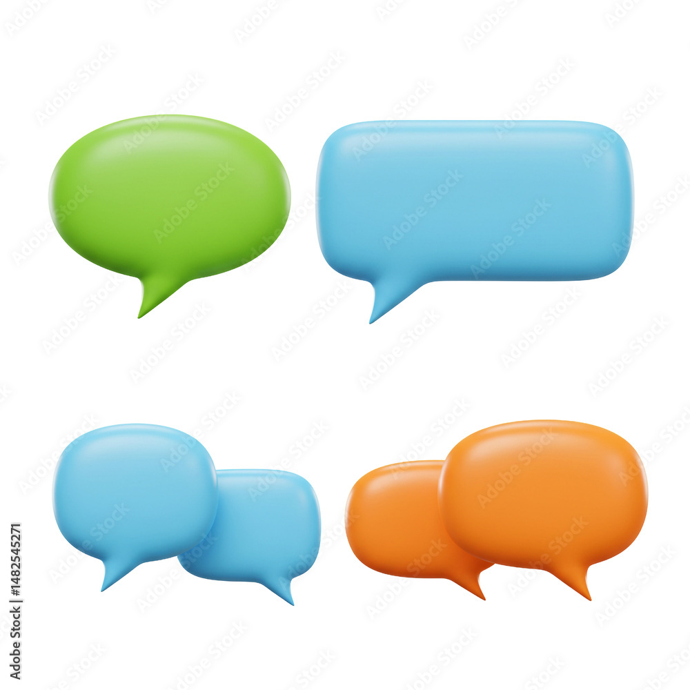 Colorful Speech Bubbles Communication Conversation Chat Dialogue Colorful Speech Bubbles Communication Conversation Chat Dialogue