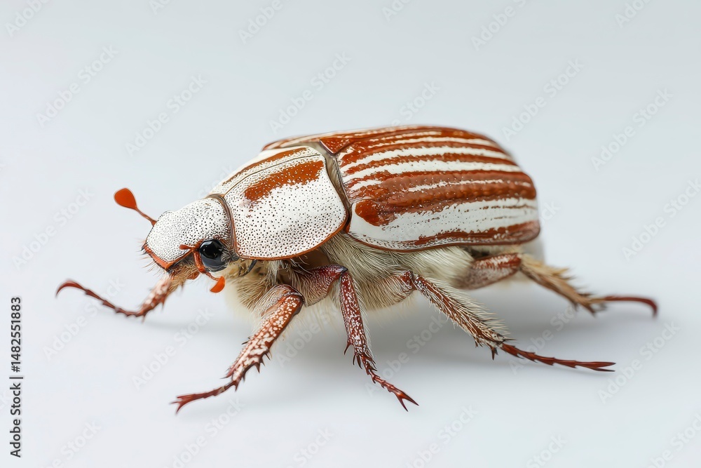 Cockchafer isolated on white background