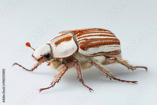 Obraz na płótnie Cockchafer isolated on white background w salonie