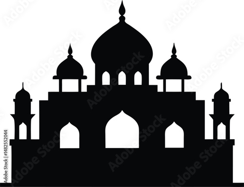 taj mahal vector illustration