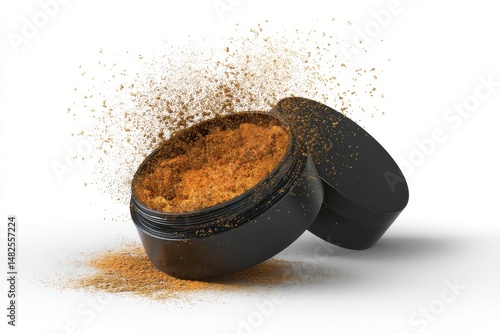 Obraz na płótnie face powder isolated on white background w salonie