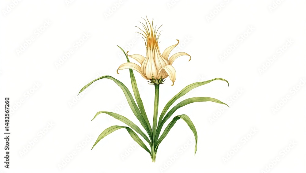 Naklejka premium orange flower isolated on white background