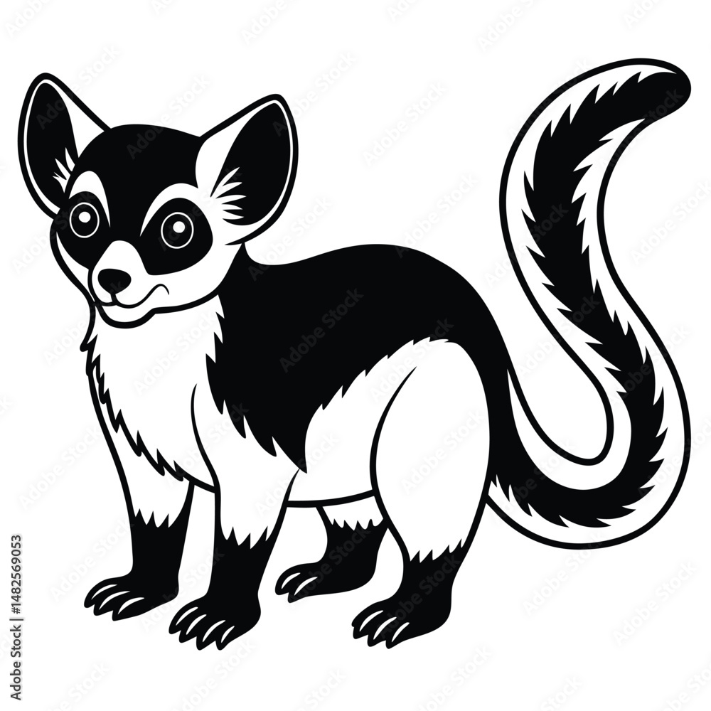 Fototapeta premium lndri vector illustration white background