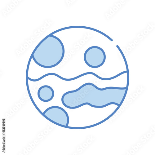 Mars vector icon stock illustration