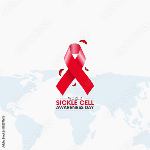 vector graphic of World Sickle Cell Awareness Day ideal for World Sickle Cell Awareness Day celebration