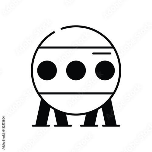 Observatory vector icon stock illustration