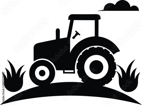 tractor on a field