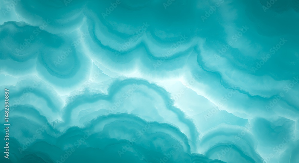Fototapeta premium Abstract Turquoise Waves