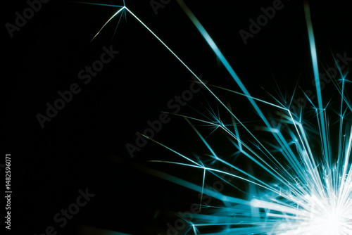 stars, explosion of sparks from an electrical short circuit
