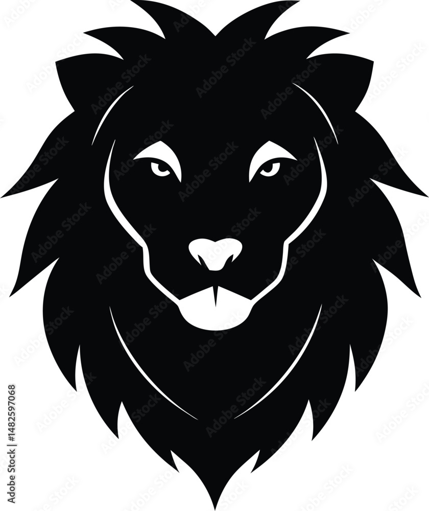 Obraz premium lion head vector