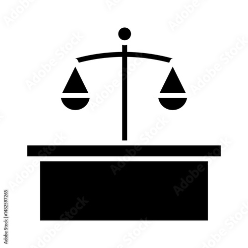 Courtroom icon Design