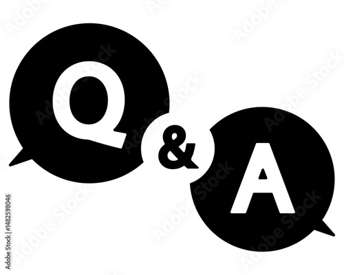 Q&Aのアイコンイラスト	