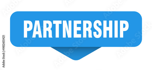 partnership sticker. partnership sign on transparent background