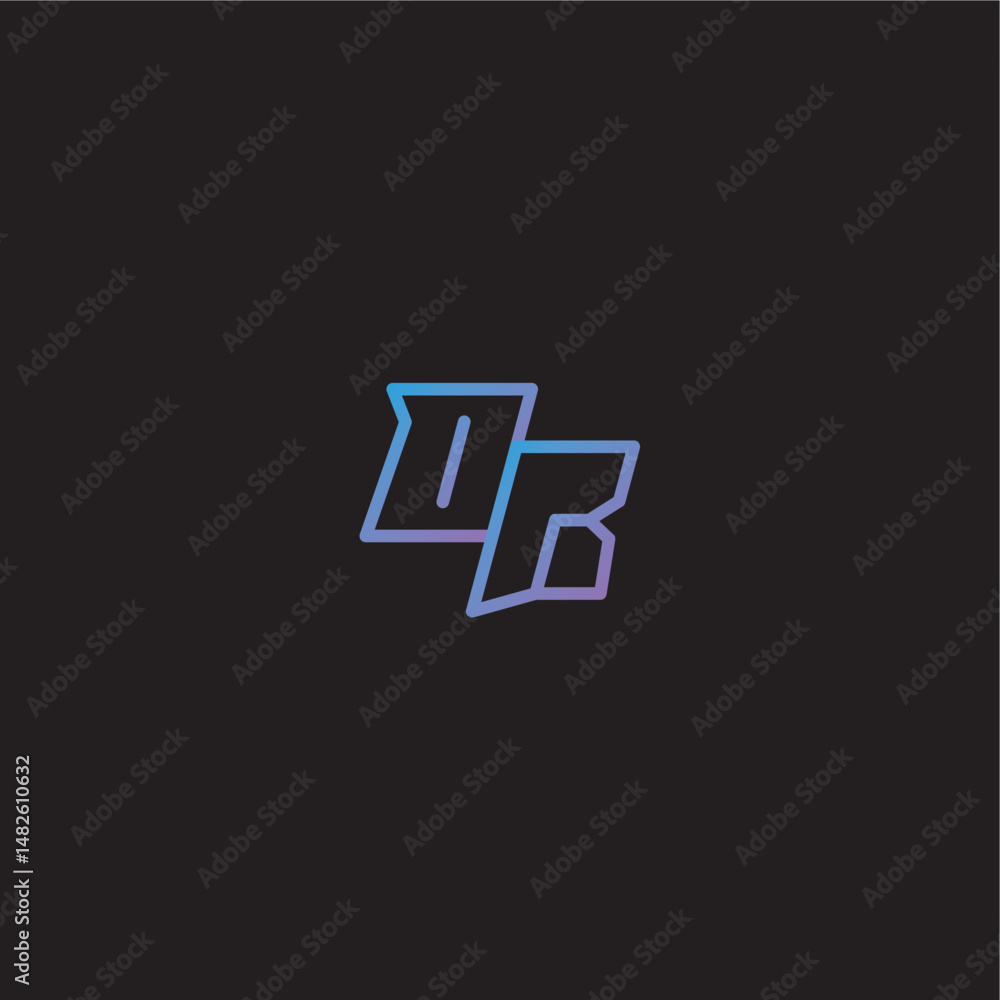 monogram logo design amazing esport style OB dinamyc line gaming concept letter monogram logo design amazing esport style OB dinamyc line gaming concept letter