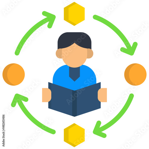 Adaptive Learning Icon