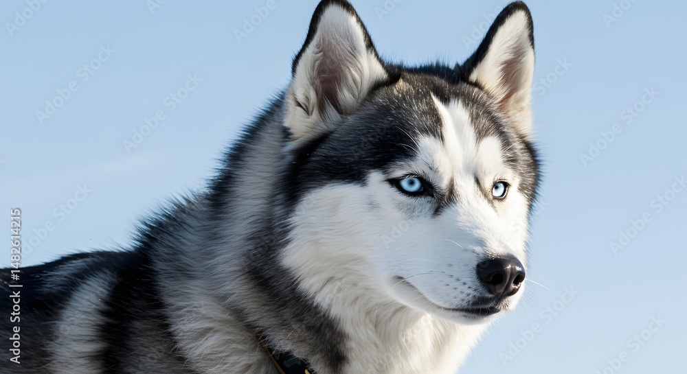 Majestic Siberian Husky with Striking Blue Eyes A Breathtaking Portrait of Canine Beauty Majestic Siberian Husky with Striking Blue Eyes A Breathtaking Portrait of Canine Beauty