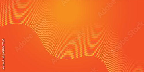 Vector abstract background with dynamic orange waves, lines and particles.Vector abstract background with dynamic orange waves, lines and particles.