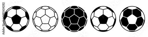 Soccer ball icon. Football logo