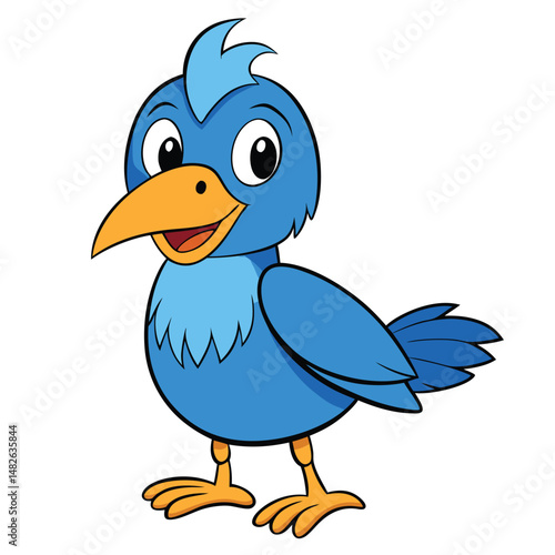 blue bird cartoon