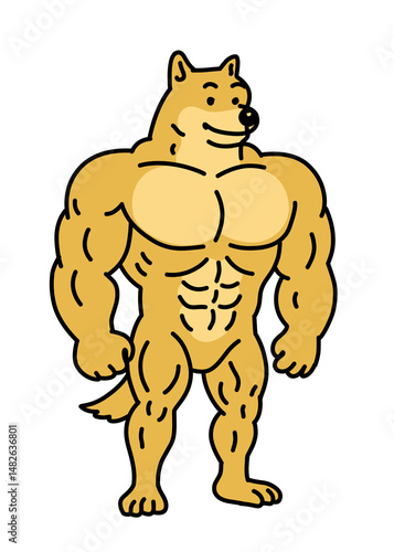 cartoon illustration of a lion