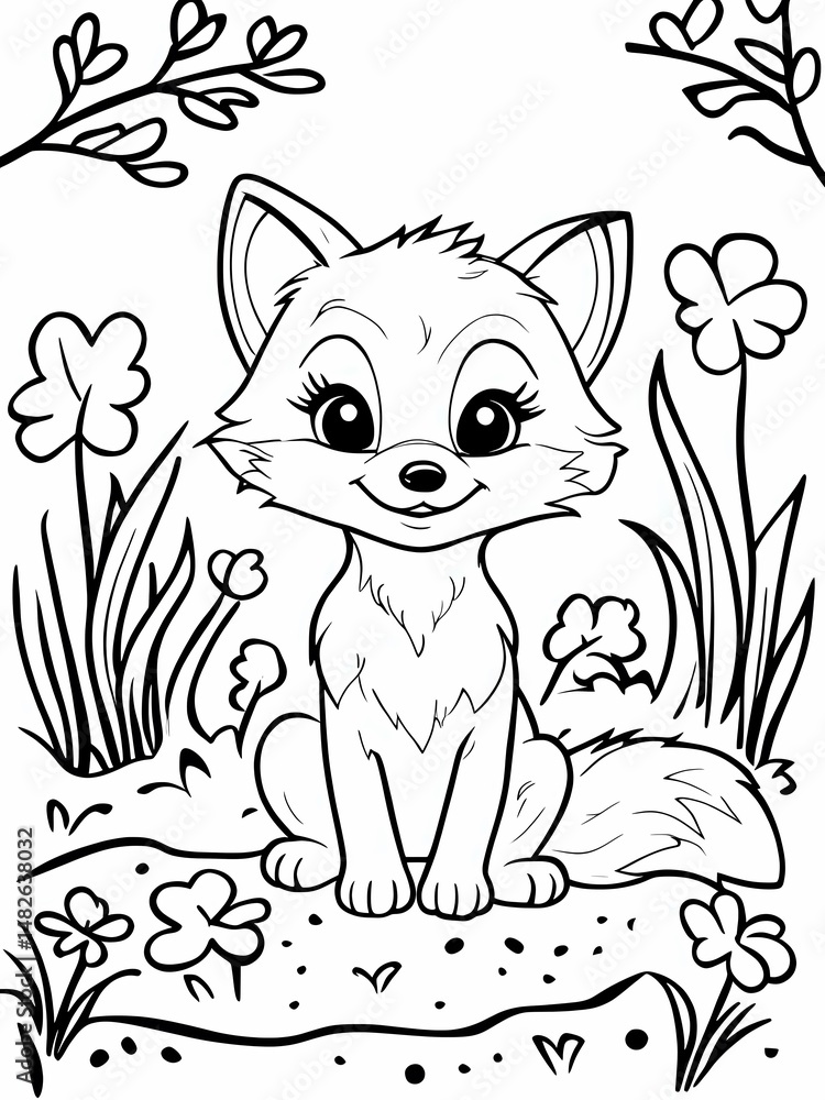 Obraz premium kids coloring page