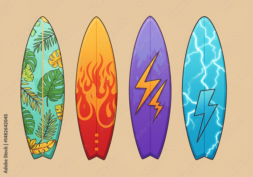 Surf's Up: A Vibrant Quartet Surf's Up: A Vibrant Quartet