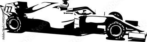 Formula 1 Car Silhouettes