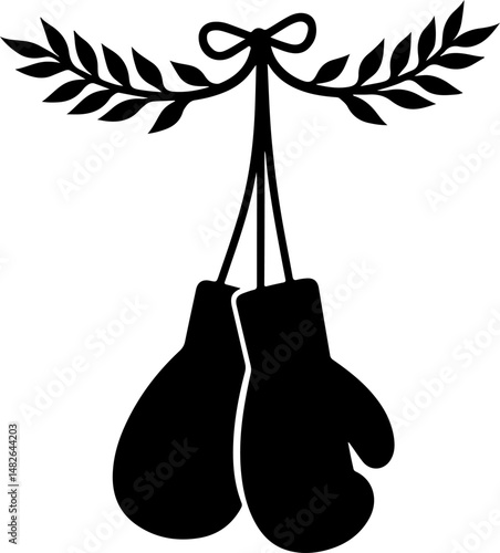 Boxing Gloves Silhouette vector