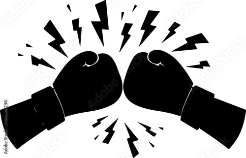 Boxing vector Silhouette