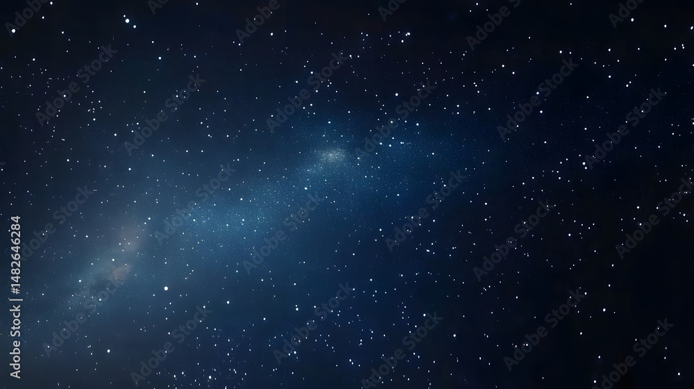 Fototapeta premium Stunning starry night sky background - outer space modern image