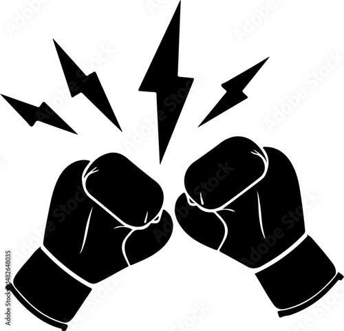 Boxing Gloves Silhouette