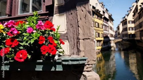 The Petite France district in Strasbourg, France, is home to house tanners