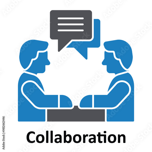 Collaboration Vector icon which can easily modify or edit