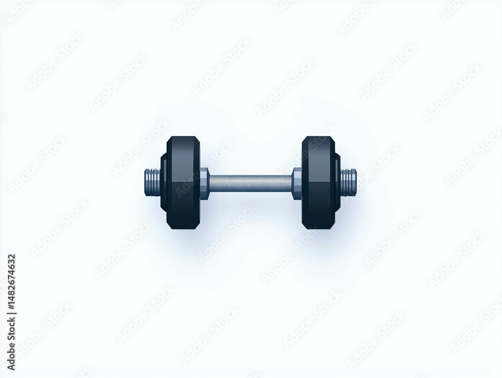 Fototapeta premium Dumbbell Fitness Icon