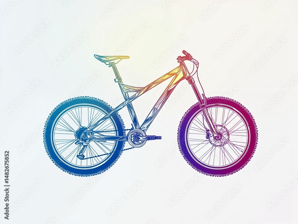 Fototapeta premium Mountain Bike Design