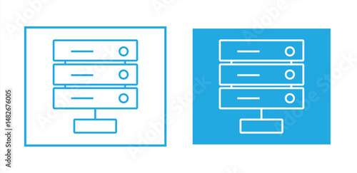 database vector icon. Database signs and symbols