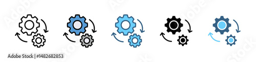CYBER SECURITY icons with various styles and colors