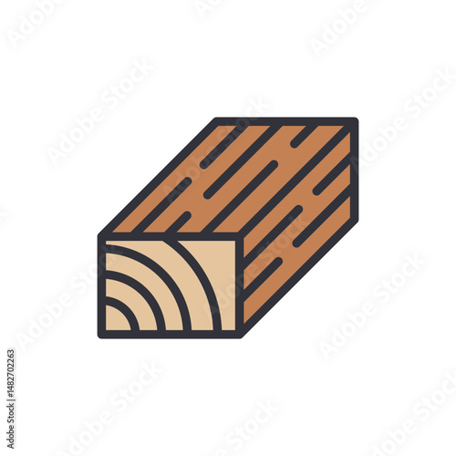 Stylized Wooden Planks For Carpentry Or Construction Projects