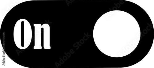 Power on button icon. Turn on switch button. On toggle switch buttons. On vector with green color isolated on transparent background.