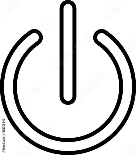 Power on button icon. Turn on switch button. On toggle switch buttons. On vector with green color isolated on transparent background.