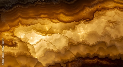Wallpaper Mural Onyx stone with warm colors glowing abstract background Torontodigital.ca