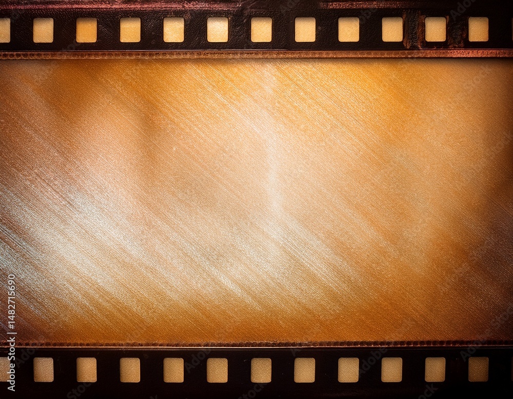 Fototapeta premium empty old retro cinema film strip