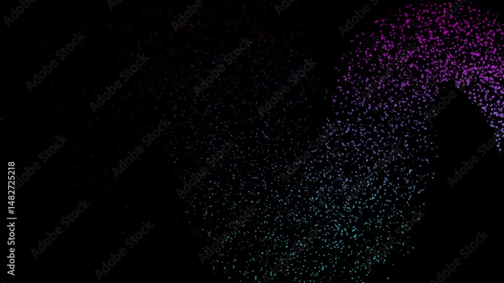 Abstract Colorful Glowing Magic Particle Animation. glow particles and depth of field black background animation 4k. Abstract Colorful Glowing Magic Particle Animation. glow particles and depth of field black background animation 4k.