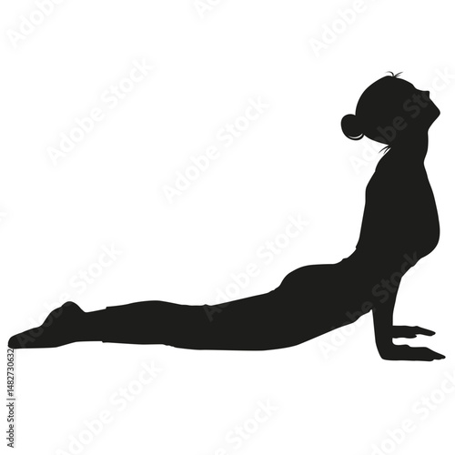 Gym exercise silhouette cobra