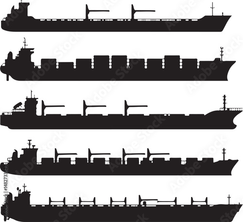 Classic Sailing Ship Silhouette

Modern Cruise Liner Vector Design

Cargo Ship at Sea Silhouette

Pirate Ship with Sails Silhouette Art

Ship on Ocean Waves Vector Scene