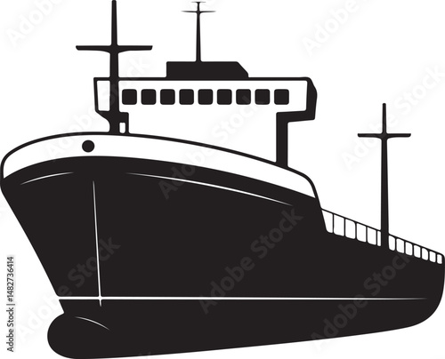 Classic Sailing Ship Silhouette

Modern Cruise Liner Vector Design

Cargo Ship at Sea Silhouette

Pirate Ship with Sails Silhouette Art

Ship on Ocean Waves Vector Scene