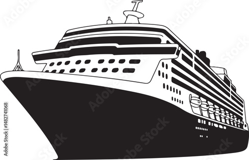 Classic Sailing Ship Silhouette

Modern Cruise Liner Vector Design

Cargo Ship at Sea Silhouette

Pirate Ship with Sails Silhouette Art

Ship on Ocean Waves Vector Scene