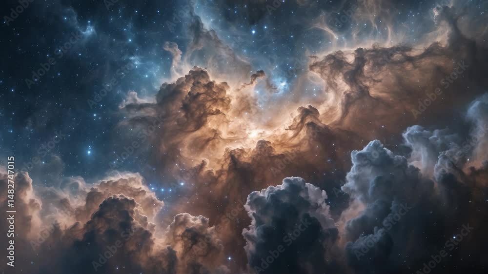 Understanding the Nebula Space Cloud in Astronomy Stock Video | Adobe Stock