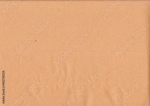 Beige kraft paper texture background. Abstract textured backdrop with creases, stains, grain, dust particles. Empty abstract overlay background